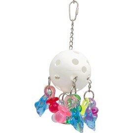 Mandarin Bird Toys 1075 Paci Buoy Dolphin Puller - Deluxe Handcrafted Interactive Colorful Bird Toy