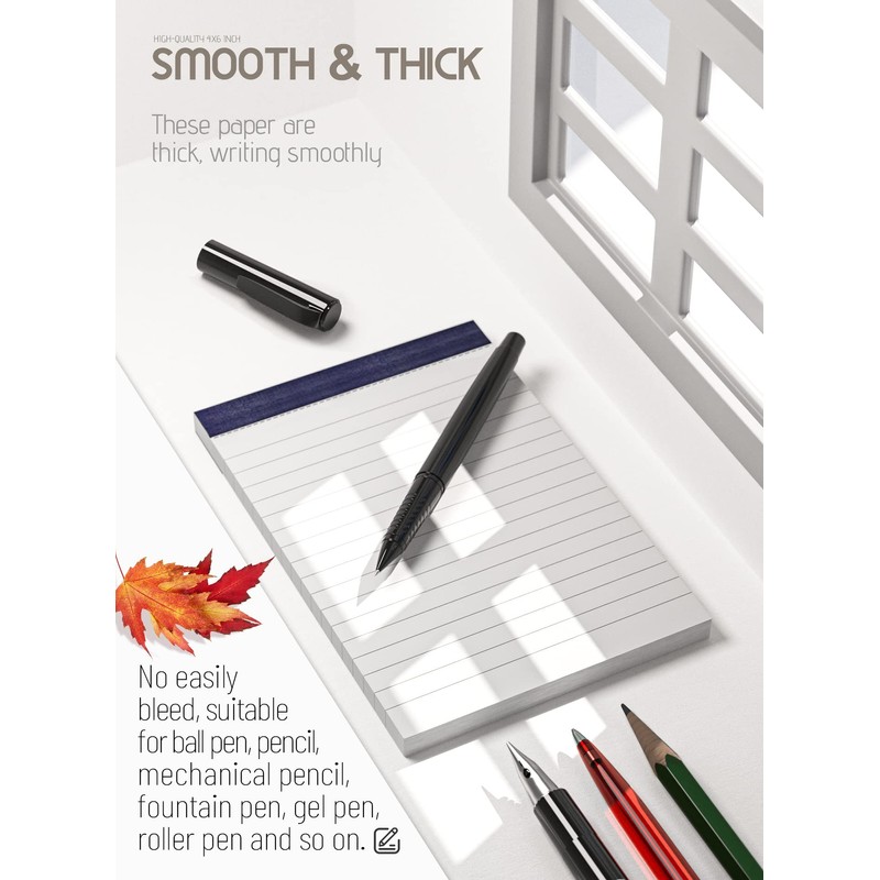 Note Pads Small A6 Notepad Pocket Size 6 Pack A6