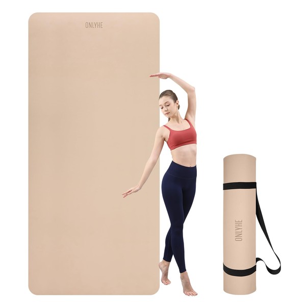 onlyhe Widened yoga mat-Extra Thick & Wide 27.5 inch Non