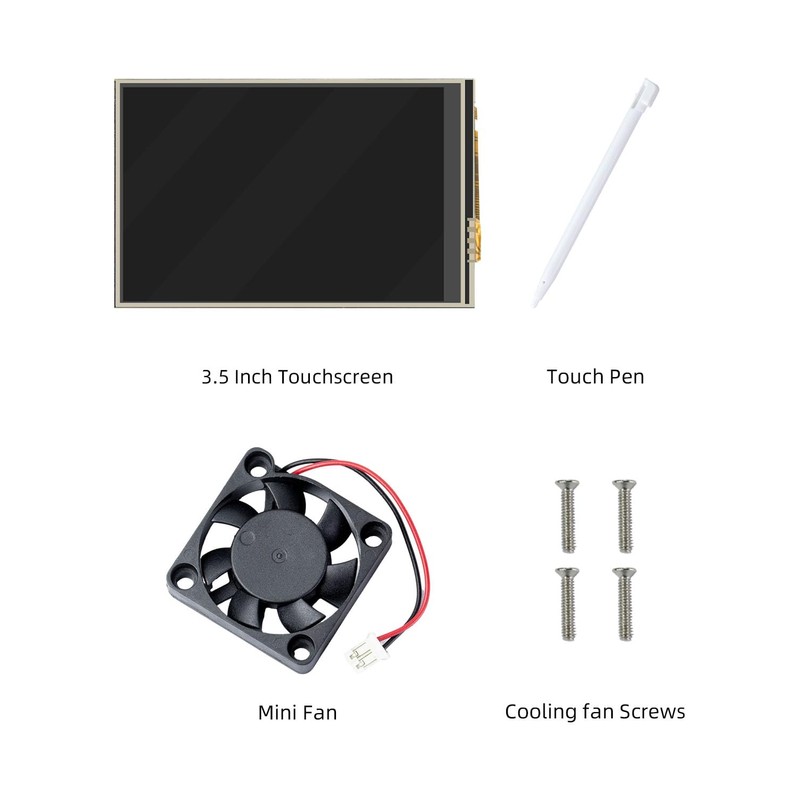 CUQI 3.5 Inch Touchscreen for Raspberry Pi 5, 480 x