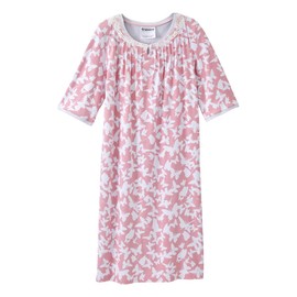 Silverts Adaptive Clothing Women, Hospital Gowns for Women, Hospital Gown, Post Surgery Clothing for Women, Sleep Gown, Night Gowns for Elderly Women, Patient Gown - Butterfly Afternoon SMA