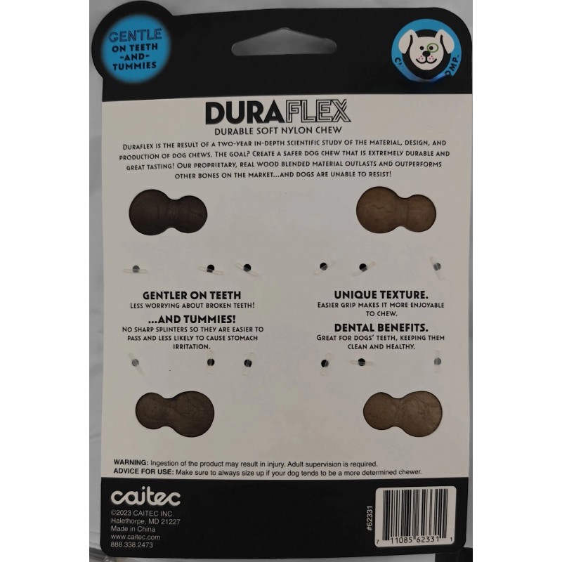 Duraflex Durable Soft Nylon Chew For Small Or Medium Dog