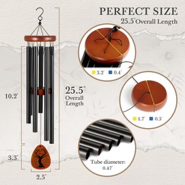SteadStyle Memorial Wind Chime - Bereavement Gifts for Loss of Father, Sympathy Gifts for Loss of Dad, Memorial Gifts for Loss of Father, in Memory of Loved One