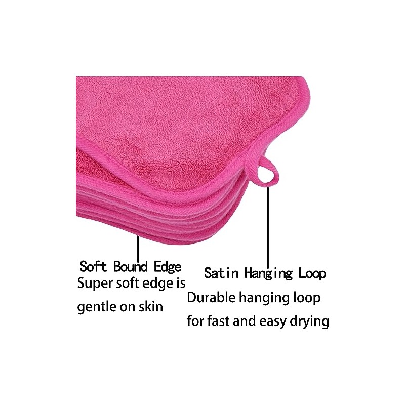 Paños desmaquillantes para cara, ojos, labios, almohadillas desmaquillantes reutilizables, paños