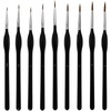 9 Pieces Fine Detail Paint Brush Miniature Painting Brushes Kit