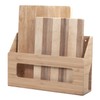 Bamboo Wall Mounted Kitchen Organizer & Holder for Foil, Wax