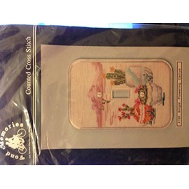 Counted Cross Stitch Kit Single Light Switchplate #150 Flowering Cactus