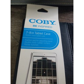 Colby New Colby 7-8" Protective Tablet Case Black. Includes cloth and silver stylus