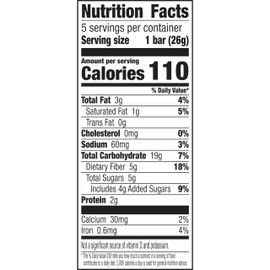 Nature Valley Lunchbox Double Chocolate Chewy Granola Bars 5 Count, 4.6 OZ