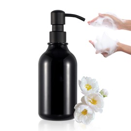 300 ml / 500 ml Black Empty Shampoo Bottles, Soap Dispenser Black, Pump Dispenser, Pump Head, Stainless Steel, Refillable Soap Dispenser Bottles, Shampoo Bottles for Filling, for Kitchen and Bathroom