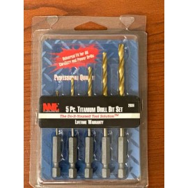 MIT 2936 5PC TITANIUNM DRILL BIT SET 1/16",3/32",1/