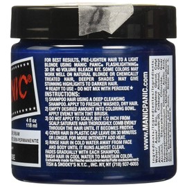 Manic Panic Atomic Turquoise Classic Cream, Vegan, Cruelty-Free, Semi-Permanent Hair Dye, 118 ml