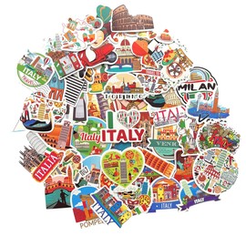 Italy Sticker Italy Decorative Sticker Italy Flag Vinyl Sticker Laptop Journal Sticker for Photo Album Scrapbooking Sticker Decoration Italy Sticker Set Milan Tuscany Florence Italy