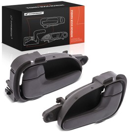 A-Premium Inside Interior Door Handles Compatible with Nissan Quest & Mercury Villager, 1999 2000 2001 2002, All Brown, 2-PC Set, Front Driver and Passenger Side