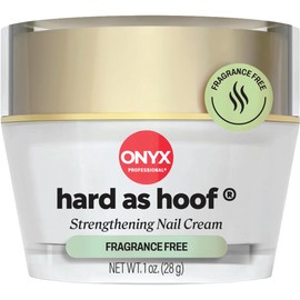 Onyx Professional Hard As Hoof Nail Strengthening Cream, Unscented - Nail Growth & Conditioning Cuticle Cream Stops Splits, Chips, Cracks & Strengthens Nails, 1 oz