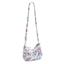 Vera Bradley Cotton Frannie Crescent Crossbody Purse, Magnifique Floral