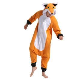 dressfan Disfraz de Zorro de Animal Zorro, Disfraz de Cosplay, Naranja, XL