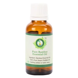 R V Essential Pure Bamboo Essential Oil 10 ml (0.338 ounces) - (100% Pure and Natural Steam Distilted) Pure Bamboo Essential Oil