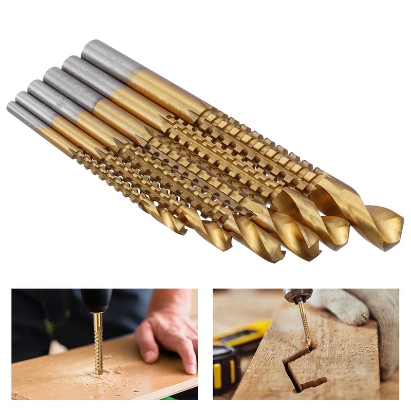 Mesee Titanium Coated HSS Drill & Saw Bit Set, 3-8mm