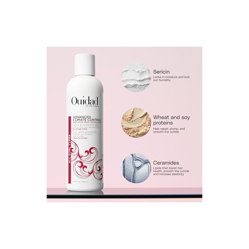 Ouidad Advanced Climate Control Heat and Humidity Gel, 8.5 Fl