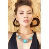 MERSADA Ethnic Bohemian Style Necklace with Beads, 50% Metal Alloy;