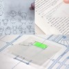 300 Sheets Transparent Sticky Notes 75 x 75 mm Waterproof