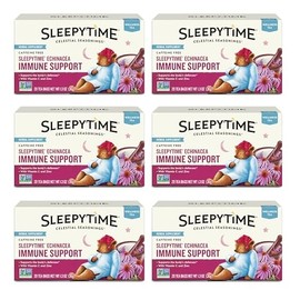 Celestial Seasonings Sleepytime Wellness Echinacea Immune Boost, Caffeine Free, 20 Tea Bags Box, (Pack of 6)
