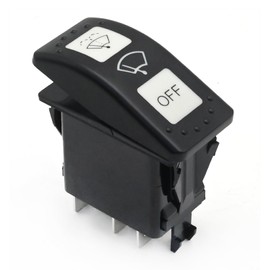 Hoypeyfiy 710004941 7 Pin Windshield Wiper Control Switch Replacement for Can-Am Defender HD10 HD8 2016 2017 2018 2019 2020 2021-2023 Replacement for Can-Am Maverick X3 (ON)-ON-Off Wiper Rocker Switch