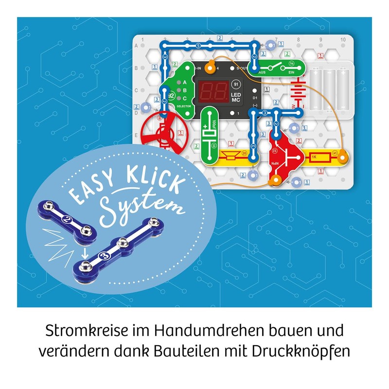 KOSMOS 620998 Easy Elektro Games, Playful Learning About Circuits When