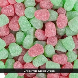 NY Spice Shop Christmas Spice Drops Candy - 3 Pound Old Fashioned Sweet Gumdrops Candy - Cherry and Lime Flavor Spice Drops