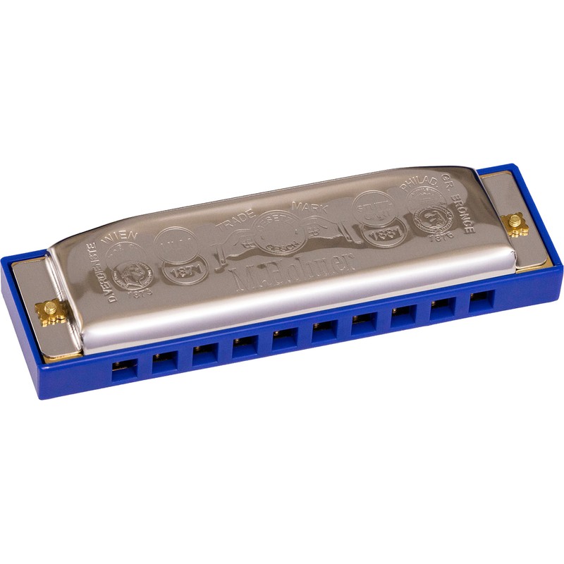 Hohner Pentaharp Harmonica, Key of G Minor, Stainless steel (M21BX-GM)