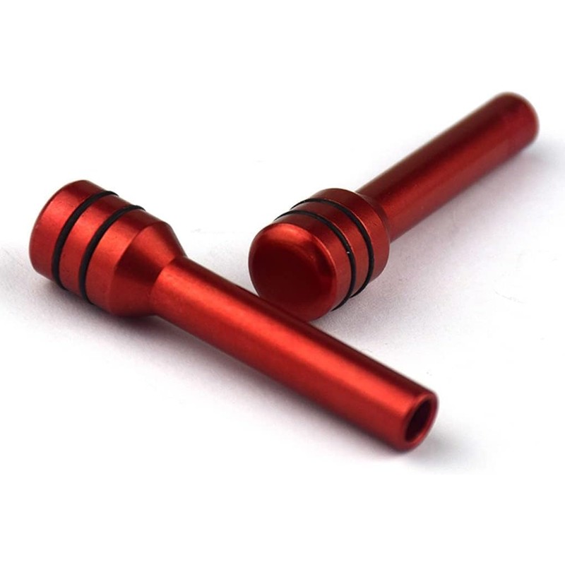 2pcs Red Car Door Lock Pin Door Fitting Modified Component