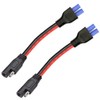 ZHOFONET 10AWG Ec5 Female to SAE Connector,2pack SAE to EC5