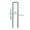 Artificial Grass Pins, U-shaped Pins, Green (5.9 inches (150 mm),