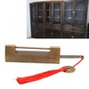 Brass Antique Padlock Spacing 5.9cm Exquisite Rustproof Chinese Old Style