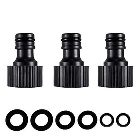 YAAVAAW 3Pack Garden Tap Adaptors, 1/2 Inch Female, External / Outdoor