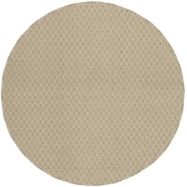 Garland Rug Town Square Area Rug, 5 Ft. Round, Tan