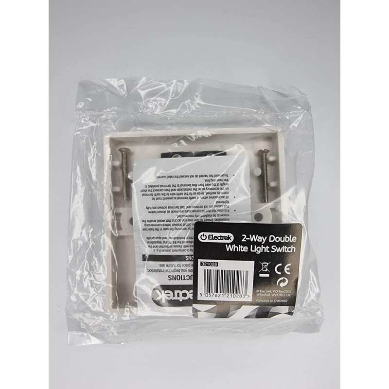 2-Way Double White Light Switch