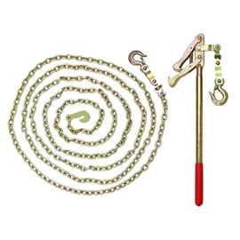 KAOBAS Fence Stretcher Tool with 19.7FT Chain – Heavy-Duty Wire Puller & Tensioner for Barbed and Plain Fencing, Reinforced Steel Tightener, 2200lbs Capacity for Farm & Ranch Fence Repair