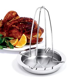 Norpro Deluxe Stainless Steel Vertical Meat Poultry Chicken Turkey Roaster, 266