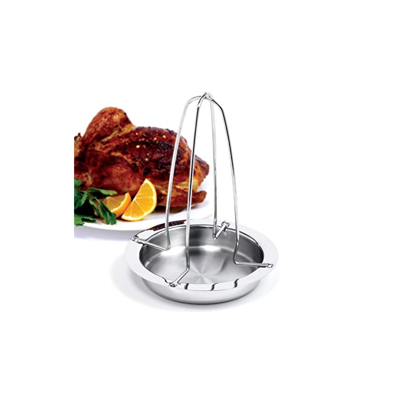 Norpro Deluxe Stainless Steel Vertical Meat Poultry Chicken Turkey Roaster,
