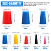 Glarks 100Pcs Silicone Rubber Tapered Plug Assortment Kit for Masking
