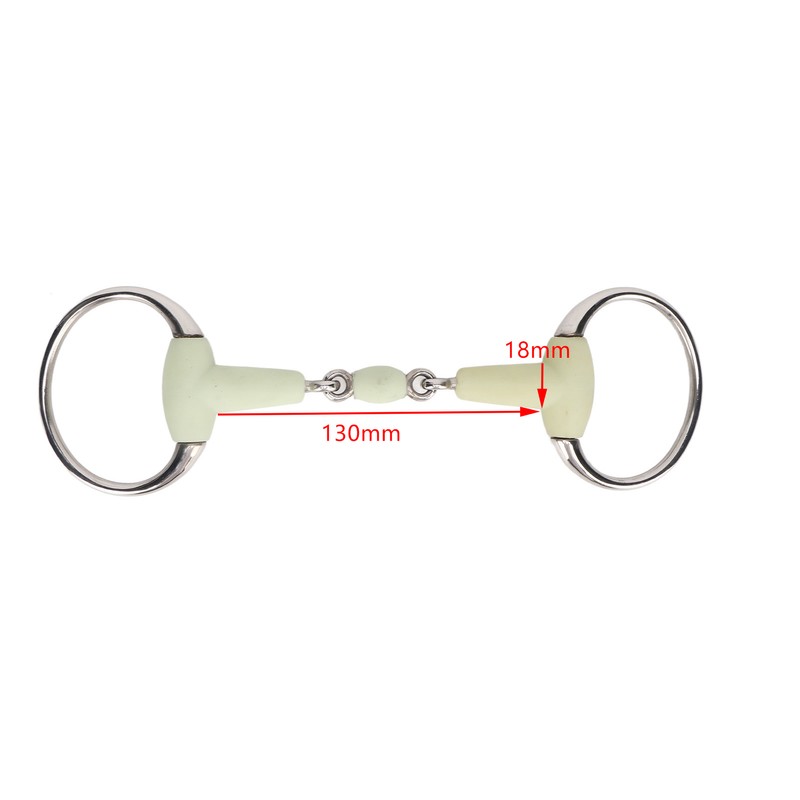Stainless Steel Horse Bit Apple Flavor Rubber Wrapped Horse Mouth