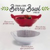 Strainer Colander Fruit 1 Quart Bowl Small Detachable 2 Piece
