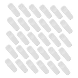 SEWACC 60pcs Earphone Wire Clips for Cables White Plastic Headphone Mount Clamps to Secure Earbud and Microphone Cords Cable Holder for Desk Organization and Wire Management