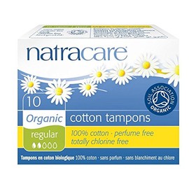 Natracare Organic 100% Cotton Tampons, Regular 10 ea
