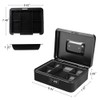 Cash Box with Money Tray, Parrency Large Money Box with