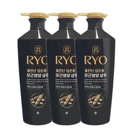 Ryeo Hongjindan Black Bean Hair Root Nutrition Shampoo 820ml x3 / 려 홍진단 검은콩 모근영양 샴푸 820ml x3