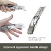 Heavy Duty Folding Utility Knife Dual Blade/Box Cutter/Work knife Safe