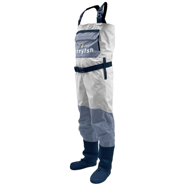 Drryfsh Seamless Chest Wader-Durable,Waterproof,Breathable Stocking Foot Fishing Waders for Men